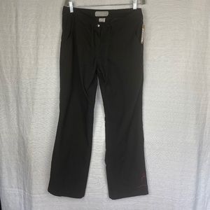 Levelsix Women's Size 8 Black Poly Pants w/ Embroidery Logo on Leg #426